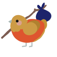 (unnamed), a vermilion and gold chicken with a head pattern