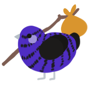 (unnamed), a indigo and sable chicken with a bar pattern