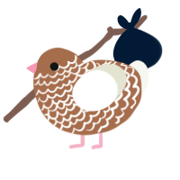 Neapolitan, a brown and white chicken with a lace pattern