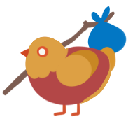 (unnamed), a red and orange chicken with a head pattern