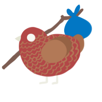 (unnamed), a red and brown chicken with a lace pattern