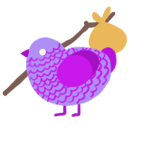(unnamed), a lilac and amethyst chicken with a lace pattern