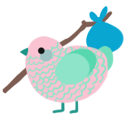 Candyfloss, a rose and mint chicken with a lace pattern