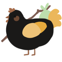 A sable and honey chicken