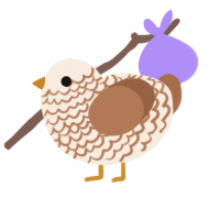 wiwiw, a cream and brown chicken with a lace pattern
