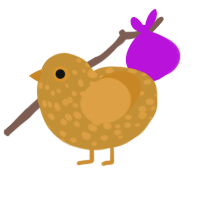(unnamed), a gold and orange chicken with a speckle pattern