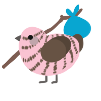 Choco-Berry Cookie, a rose and bark chicken with a bar pattern