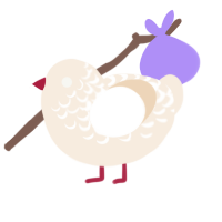 (unnamed), a cream chicken with a half-lace pattern