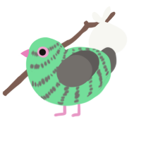 Reverse Miku2, a spring and grey chicken with a bar pattern