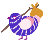 (unnamed), a indigo and rose chicken with a bar pattern