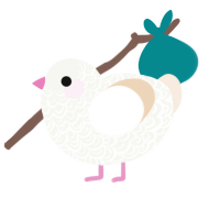 Vinny, a white and cream chicken with a double-lace pattern