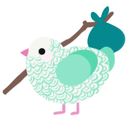 Spearmint, a white and mint chicken with a double-lace pattern