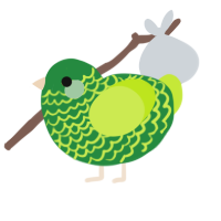 Johnny Smith, a viridian and lime chicken with a lace pattern