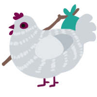 storm cloud, a mist chicken with a bar pattern