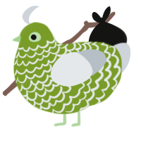 Absinthe - CD, a chartreuse and mist chicken with a lace pattern