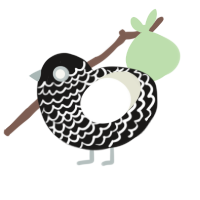 (unnamed), a sable and white chicken with a lace pattern