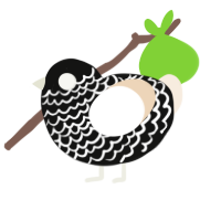 (unnamed), a black and cream chicken with a lace pattern