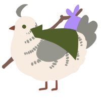 Rhine, a cream and ash chicken with a half-bar pattern