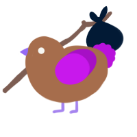 (unnamed), a brown and amethyst chicken