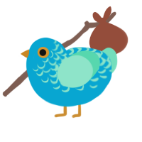 (unnamed), a cerulean and mint chicken with a half-lace pattern