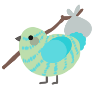 (unnamed), a gluppy and aqua chicken with a bar pattern