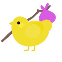 Jaundice, a yellow chicken with a neck-band pattern