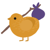 Citrus, a orange chicken with a half-lace pattern