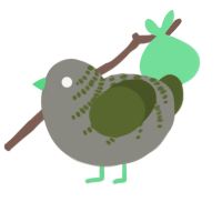 (unnamed), a ash and olive chicken with a half-bar pattern