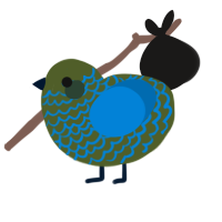 (unnamed), a olive and sapphire chicken with a lace pattern