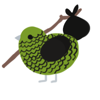 (unnamed), a chartreuse and sable chicken with a lace pattern