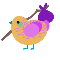 (unnamed), a honey and orchid chicken with a half-lace pattern
