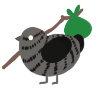 (unnamed), a grey and black chicken with a bar pattern