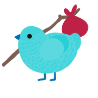 aqua xxy, a aqua chicken with a lace pattern