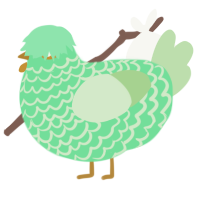 (unnamed), a spring and gluppy chicken with a lace pattern