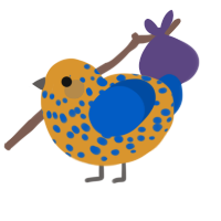 (unnamed), a orange and ultramarine chicken with a speckle pattern