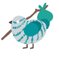 (unnamed), a mist and teal chicken with a bar pattern