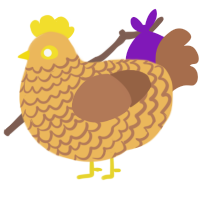 (unnamed), a honey and brown chicken with a lace pattern