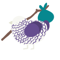 (unnamed), a white and overcast chicken with a lace pattern