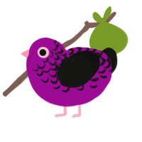 (unnamed), a plum and black chicken with a half-lace pattern