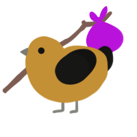 Bumblebee, a gold and black chicken