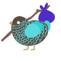 (unnamed), a bark and aqua chicken with a lace pattern