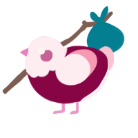 (unnamed), a maroon and rose chicken with a head pattern