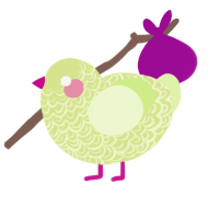 (unnamed), a lemon and apple chicken with a double-lace pattern