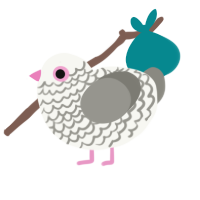 (unnamed), a white and ash chicken with a lace pattern