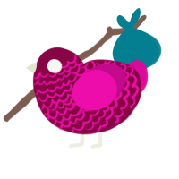 (unnamed), a maroon and fuchsia chicken with a lace pattern