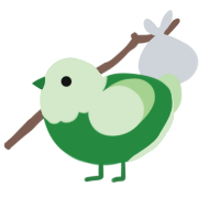 (unnamed), a viridian and gluppy chicken with a head pattern