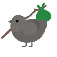 Pidegon, a grey chicken with a head pattern