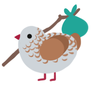 (unnamed), a mist and brown chicken with a half-lace pattern