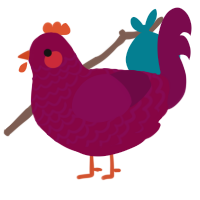 (unnamed), a maroon and wine chicken with a lace pattern