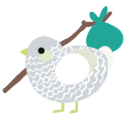 Hot Pocket, a mist and white chicken with a lace pattern